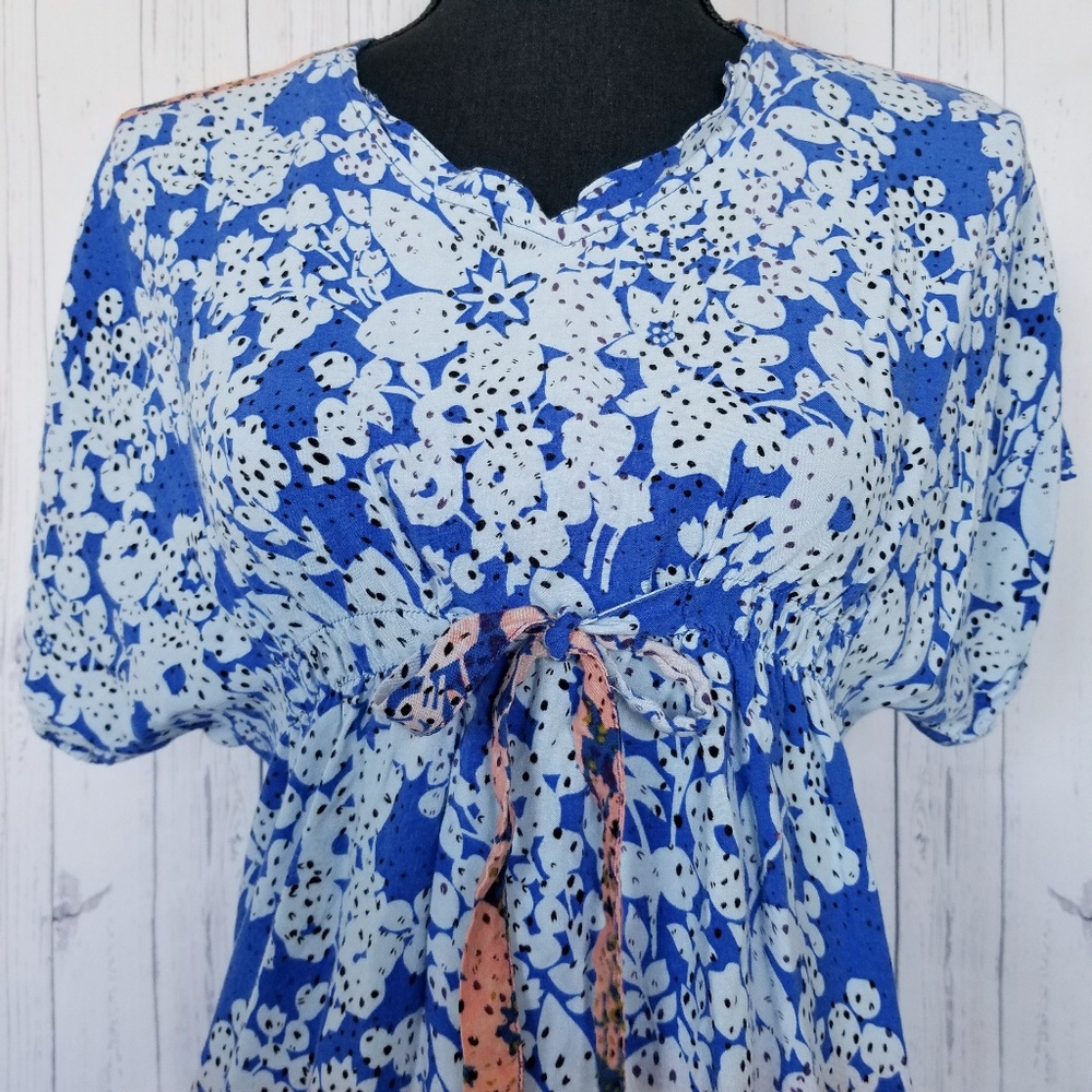 ⬇️🌹Cabi (XS)Style 891 Blue/Orange Ombre Tunic Top - Picture 5 of 8